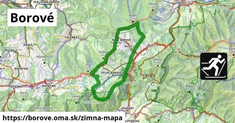 ikona Zimná mapa zimna-mapa v borove