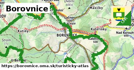 ikona Turistická mapa turisticky-atlas v borovnice