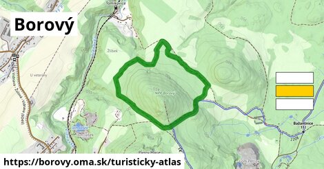 ikona Turistická mapa turisticky-atlas v borovy