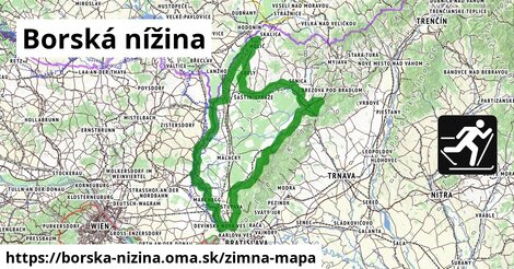 ikona Zimná mapa zimna-mapa v borska-nizina