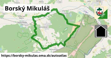 ikona Mapa autoatlas v borsky-mikulas