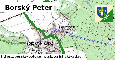 ikona Borský Peter: 5,0 km trás turisticky-atlas v borsky-peter