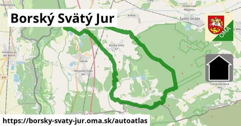 ikona Mapa autoatlas v borsky-svaty-jur