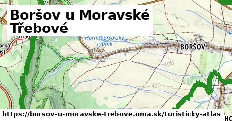ikona Boršov u Moravské Třebové: 26 km trás turisticky-atlas v borsov-u-moravske-trebove