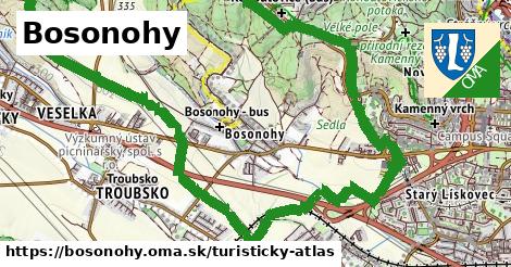 ikona Turistická mapa turisticky-atlas v bosonohy