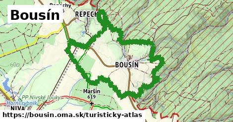 ikona Turistická mapa turisticky-atlas v bousin