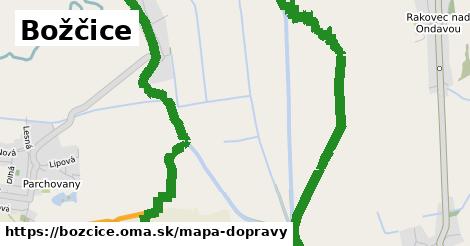 ikona Božčice: 0 m trás mapa-dopravy v bozcice