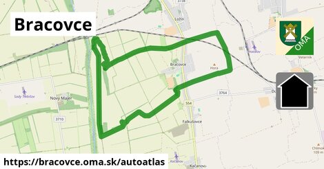 ikona Mapa autoatlas v bracovce