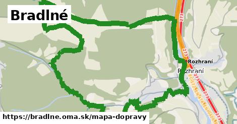 ikona Bradlné: 0 m trás mapa-dopravy v bradlne
