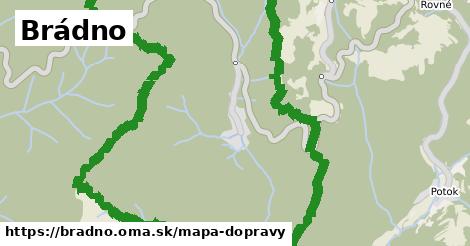 ikona Brádno: 0 m trás mapa-dopravy v bradno