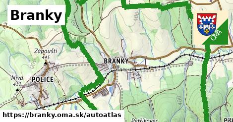 ikona Mapa autoatlas v branky