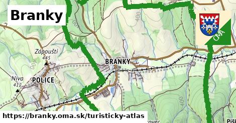 ikona Turistická mapa turisticky-atlas v branky