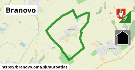 ikona Mapa autoatlas v branovo