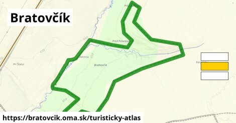 ikona Bratovčík: 0 m trás turisticky-atlas v bratovcik