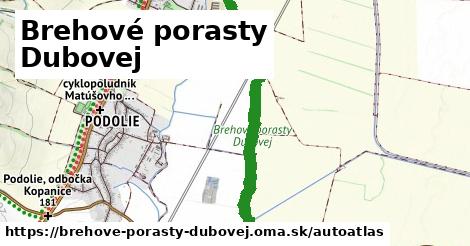 ikona Mapa autoatlas v brehove-porasty-dubovej