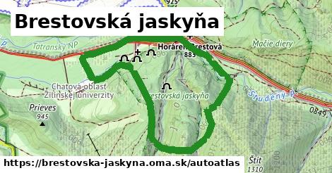 ikona Mapa autoatlas v brestovska-jaskyna