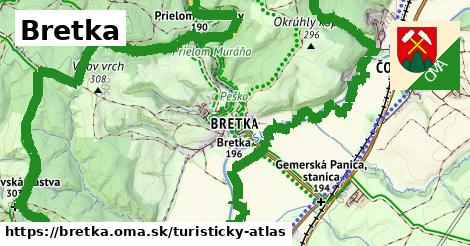 ikona Turistická mapa turisticky-atlas v bretka