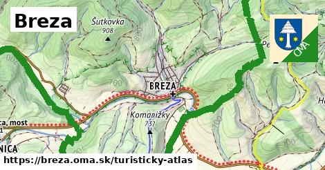 ikona Turistická mapa turisticky-atlas v breza