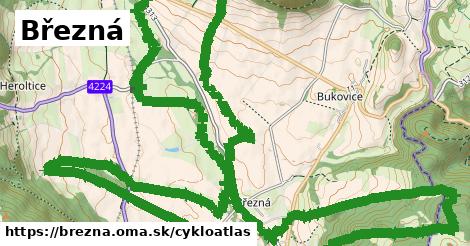 ikona Březná: 0,72 km trás cykloatlas v brezna