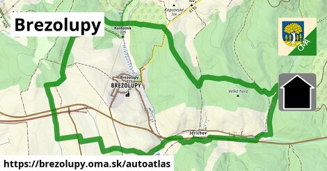 ikona Mapa autoatlas v brezolupy