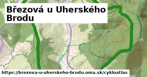 ikona Březová u Uherského Brodu: 9,2 km trás cykloatlas v brezova-u-uherskeho-brodu