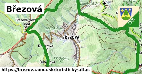 ikona Březová: 18 km trás turisticky-atlas v brezova