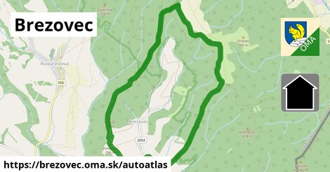 ikona Mapa autoatlas v brezovec