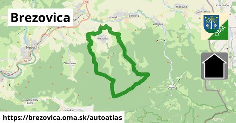 ikona Mapa autoatlas v brezovica