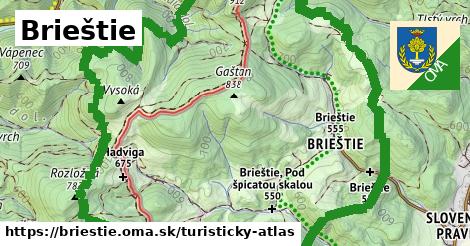 ikona Turistická mapa turisticky-atlas v briestie