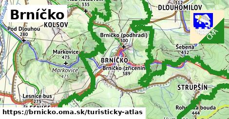 ikona Turistická mapa turisticky-atlas v brnicko