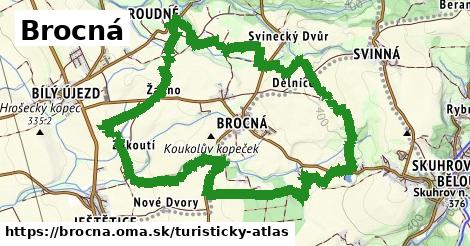 ikona Brocná: 0 m trás turisticky-atlas v brocna