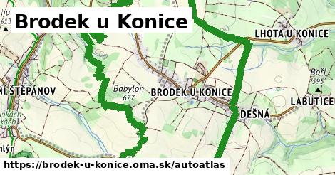 ikona Mapa autoatlas v brodek-u-konice