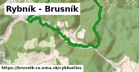 ikona Rybník - Brusník: 0 m trás cykloatlas v brusnik.ra