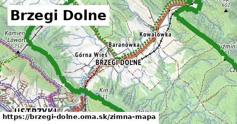 ikona Zimná mapa zimna-mapa v brzegi-dolne