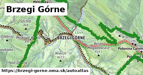 ikona Mapa autoatlas v brzegi-gorne