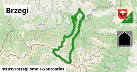 ikona Mapa autoatlas v brzegi