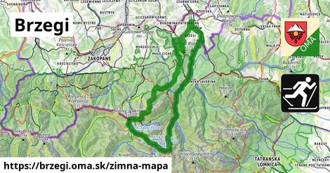 ikona Zimná mapa zimna-mapa v brzegi