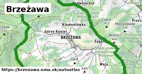 ikona Mapa autoatlas v brzezawa