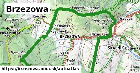 ikona Mapa autoatlas v brzezowa