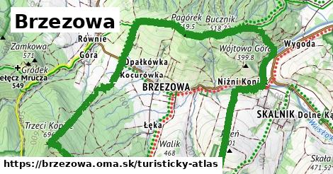 ikona Turistická mapa turisticky-atlas v brzezowa