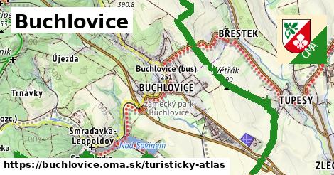 ikona Buchlovice: 48 km trás turisticky-atlas v buchlovice