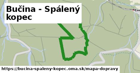 ikona Bučina - Spálený kopec: 0 m trás mapa-dopravy v bucina-spaleny-kopec