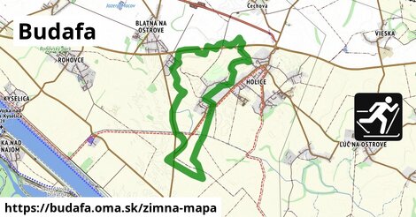 ikona Budafa: 0 m trás zimna-mapa v budafa