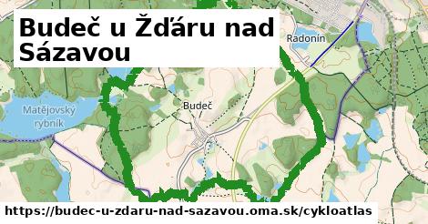 ikona Budeč u Žďáru nad Sázavou: 0,99 km trás cykloatlas v budec-u-zdaru-nad-sazavou