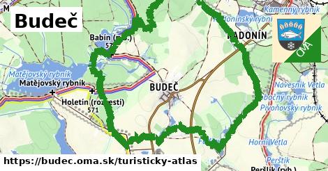 ikona Budeč: 6,4 km trás turisticky-atlas v budec