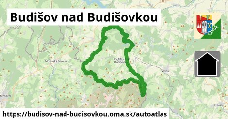 ikona Mapa autoatlas v budisov-nad-budisovkou