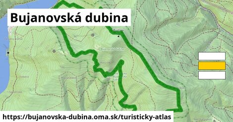 ikona Turistická mapa turisticky-atlas v bujanovska-dubina