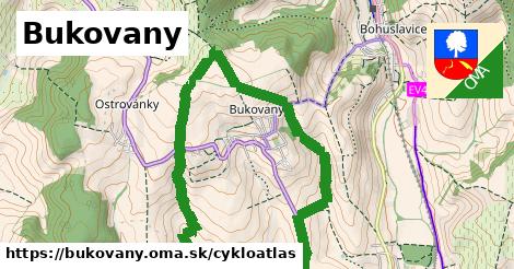 ikona Bukovany: 4,9 km trás cykloatlas v bukovany