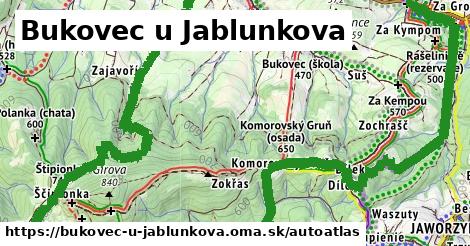 ikona Mapa autoatlas v bukovec-u-jablunkova