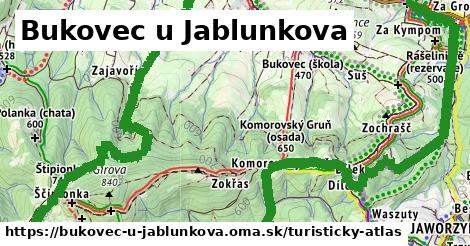 ikona Turistická mapa turisticky-atlas v bukovec-u-jablunkova